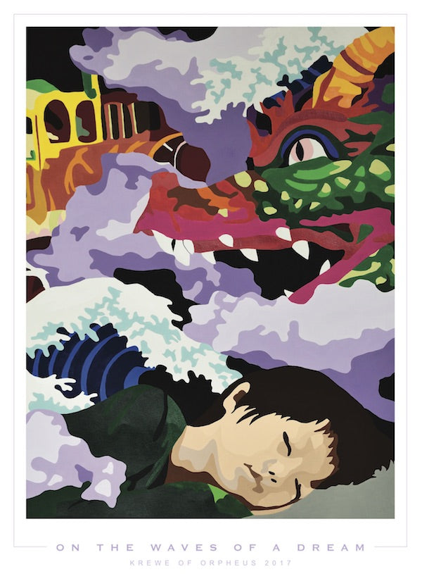 On the Waves of a Dream - Lithograph by Kourtney Aultman