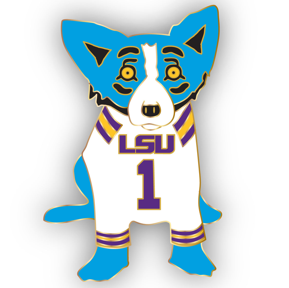 LSU Blue Dog Lapel Pin